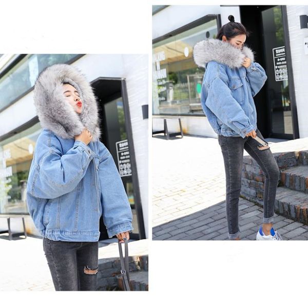 fashion-women winter designer coats hooded jean jackets fur warm thickened outerwear parkas casual womens clothing, Black;brown
fashion-women winter designer coats hooded jean jackets fur warm thickened outerwear parkas casual womens clothing, Black;brown