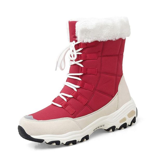 2020 new winter women boots keep warm mid-calf snow boots women lace-up comfortable ladies zapatos mujer, Black
2020 new winter women boots keep warm mid-calf snow boots women lace-up comfortable ladies zapatos mujer, Black