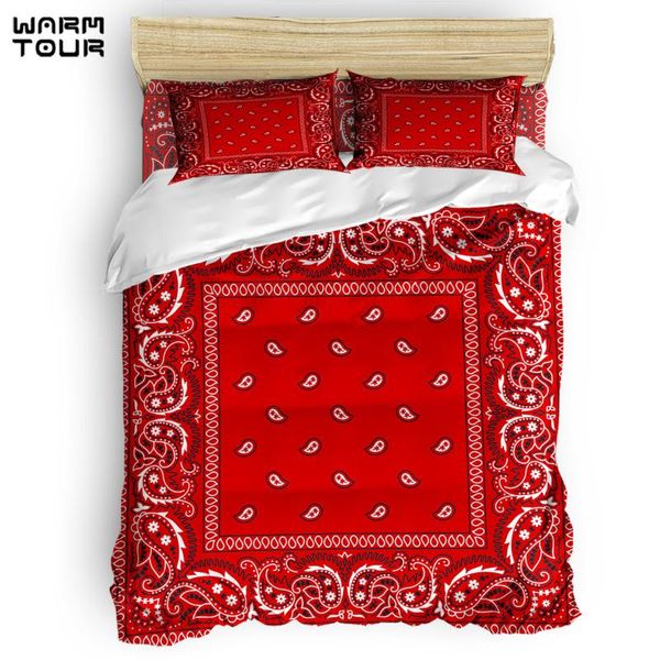 WARMTOUR Duvet Cover Paisley - Bandana - Red Southwestern Boho Duvet Cover Set 4 Piece Bedding Set For Beds
WARMTOUR Duvet Cover Paisley - Bandana - Red Southwestern Boho Duvet Cover Set 4 Piece Bedding Set For Beds