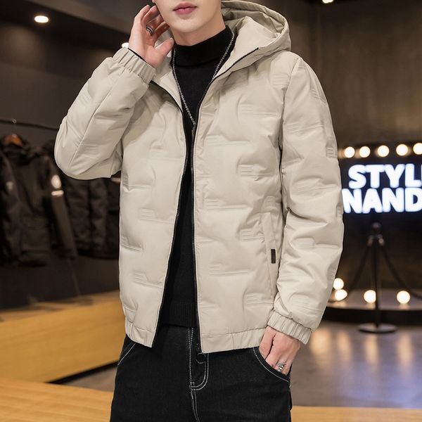 2-person winter down men's 2020 new trend handsome short thickened warm fashion brand hooded jacket, Black;brown
2-person winter down men's 2020 new trend handsome short thickened warm fashion brand hooded jacket, Black;brown