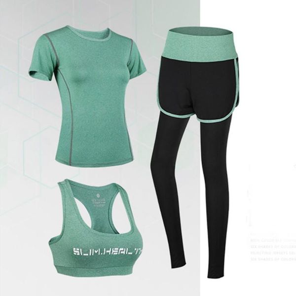 2020 ladies 3 piece set of elastic short-sleeved fitness shirt trousers and bra cotton breathable sports suit, White;red
2020 ladies 3 piece set of elastic short-sleeved fitness shirt trousers and bra cotton breathable sports suit, White;red