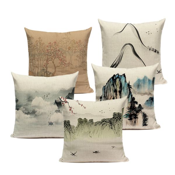 vintage landscape cushion cover shabby chic tree pillow cover for mountain floral home sofa decorative pillow case almofadas
vintage landscape cushion cover shabby chic tree pillow cover for mountain floral home sofa decorative pillow case almofadas