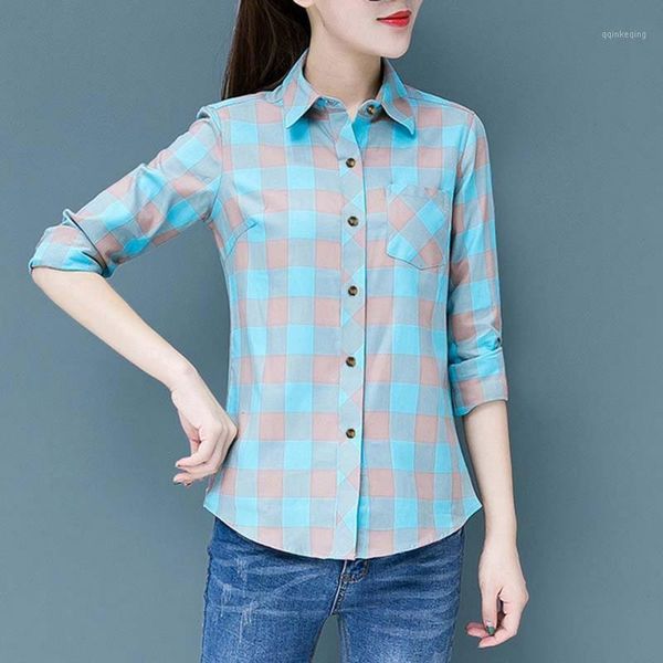 classic women lapel blouse fashion spring plaid shirt preppy style female long sleeve and blouses1, White
classic women lapel blouse fashion spring plaid shirt preppy style female long sleeve and blouses1, White