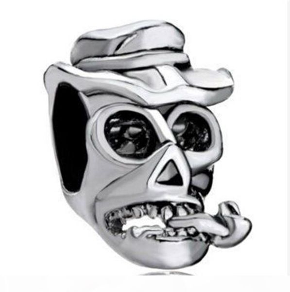 2016 halloween skull tobacco pipe charm in rhodium plating european bead fits for pandora diy bracelet jewelry, Black
2016 halloween skull tobacco pipe charm in rhodium plating european bead fits for pandora diy bracelet jewelry, Black