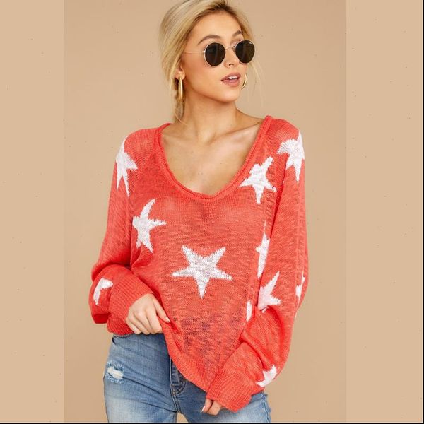 loose star print fashion sweater casual new style sweater woman winter 2021 four colors winter clothes women, White;black
loose star print fashion sweater casual new style sweater woman winter 2021 four colors winter clothes women, White;black