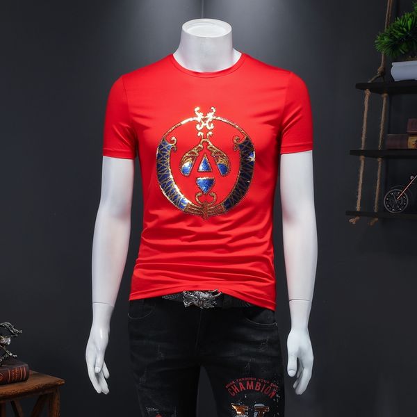 2022 men's short-sleeved t-shirt printing slim embroidery youth handsome solid color cotton bottoming shirt, White;black
2022 men's short-sleeved t-shirt printing slim embroidery youth handsome solid color cotton bottoming shirt, White;black