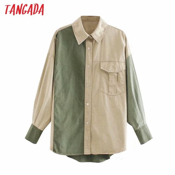 tangada 2020 autumn women color block cotton coats jacket loose long sleeves female boyfriend style coat 4m206, Black;brown
tangada 2020 autumn women color block cotton coats jacket loose long sleeves female boyfriend style coat 4m206, Black;brown