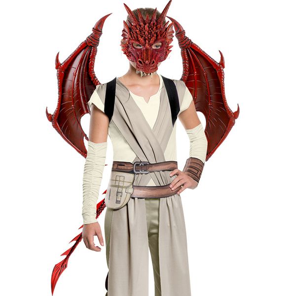 3pcs/set halloween dragon cosplay props mask wing and tail costume decor props children boy girl halloween gifts
3pcs/set halloween dragon cosplay props mask wing and tail costume decor props children boy girl halloween gifts