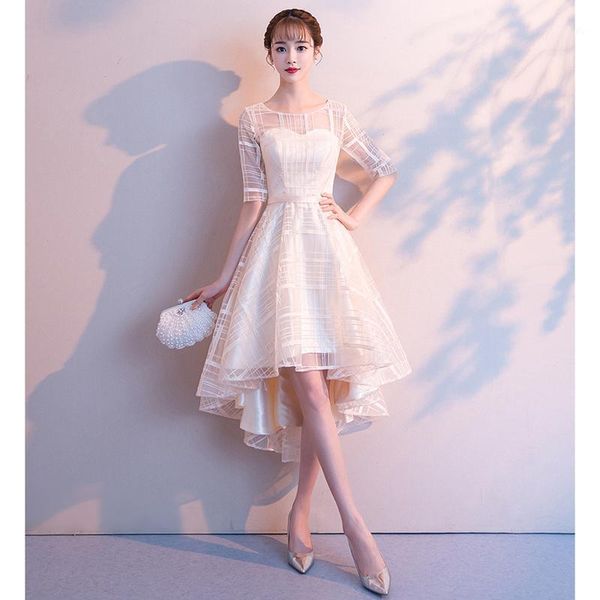 women formal party dress summer prom half sleeve party wedding gown high low female dinner dresses1, Black;gray
women formal party dress summer prom half sleeve party wedding gown high low female dinner dresses1, Black;gray