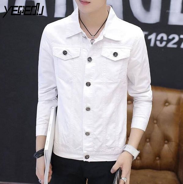 2020 spring windbreaker casual slim denim jacket men jeans jacket short white/black/red coat streetwear bomber1, Black;brown
2020 spring windbreaker casual slim denim jacket men jeans jacket short white/black/red coat streetwear bomber1, Black;brown