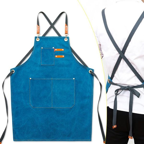 высокое качество джинсовой ткани canvas bbq фартук bib кожа ремни кухни фартук для женщин мужчины парикмахерская cooking ресторан официантка
высокое качество джинсовой ткани canvas bbq фартук bib кожа ремни кухни фартук для женщин мужчины парикмахерская cooking ресторан официантка
