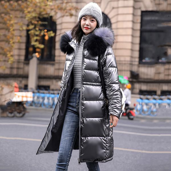 women's long puffer coat slim shiny winter jacket women hooded with fur collar plus size thick cotton padded casual parka
women's long puffer coat slim shiny winter jacket women hooded with fur collar plus size thick cotton padded casual parka