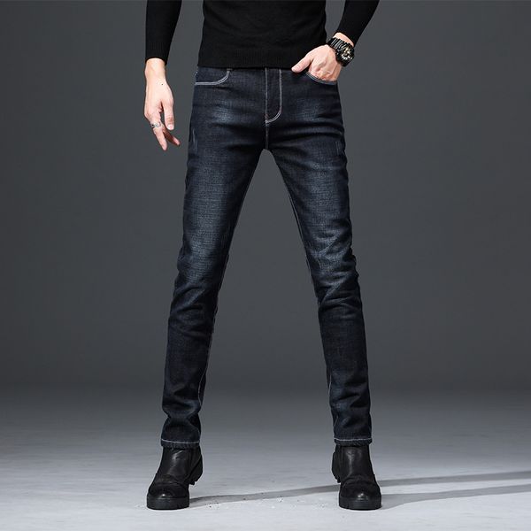 winter men's plush jeans stretch and thick straight large warm youth high waist black casual pants, Blue
winter men's plush jeans stretch and thick straight large warm youth high waist black casual pants, Blue