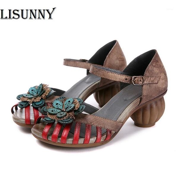 lisuny handmade women shoes genuine leather retro buckle strap casual summer sandals floral high heel strange style peep toe1, Black
lisuny handmade women shoes genuine leather retro buckle strap casual summer sandals floral high heel strange style peep toe1, Black