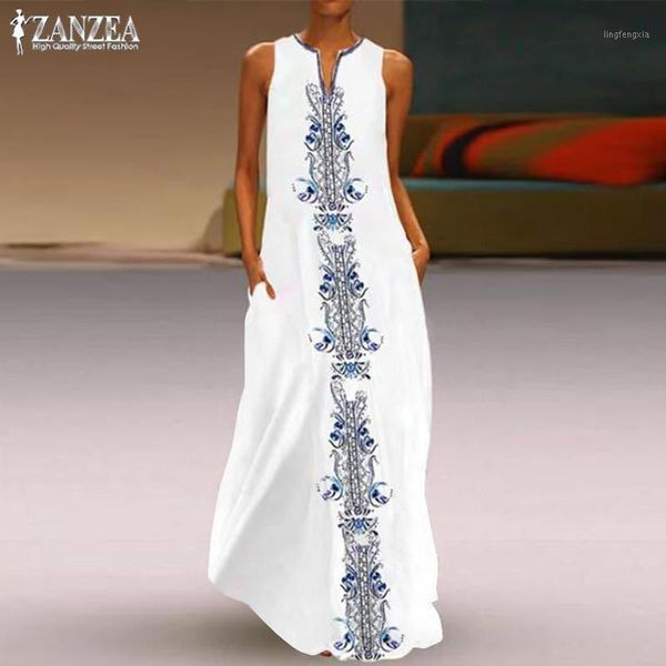 plus size vestidos women's printed sundress 2020 zanzea fashion bohemain casual maxi dress sleeveless v neck summer robe femme1, Black;gray
plus size vestidos women's printed sundress 2020 zanzea fashion bohemain casual maxi dress sleeveless v neck summer robe femme1, Black;gray