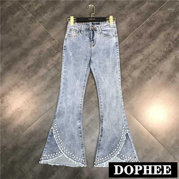 2020 summer new fashion diamond flare jeans women beaded edge stretch slim jeans women micro bell pants students1, Blue
2020 summer new fashion diamond flare jeans women beaded edge stretch slim jeans women micro bell pants students1, Blue