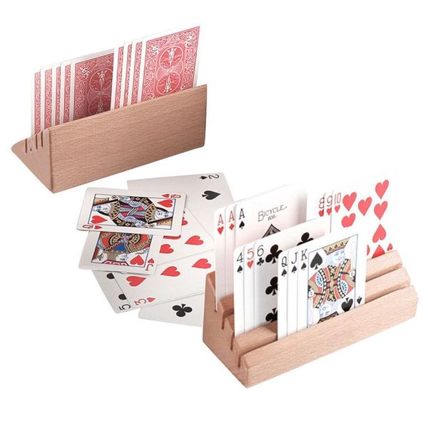 2pcs playing cards holder portable wooden lazy poker base display stand for family party board games tarot cards holder yxlutg dh_niceshop
2pcs playing cards holder portable wooden lazy poker base display stand for family party board games tarot cards holder yxlutg dh_niceshop
