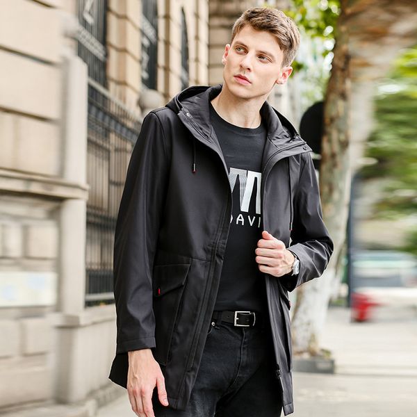 autumn and winter 2020 men's medium long non iron hooded windbreaker youth korean solid color multi pocket fashion thin jacket, Tan;black
autumn and winter 2020 men's medium long non iron hooded windbreaker youth korean solid color multi pocket fashion thin jacket, Tan;black