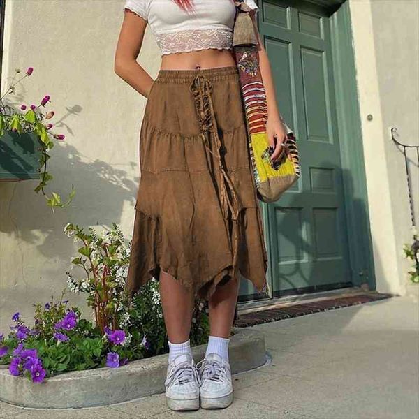 women y2k skirt spring autumn fairy grunge solid color bandage stitching high waist irregular harajuku long skirts, Black
women y2k skirt spring autumn fairy grunge solid color bandage stitching high waist irregular harajuku long skirts, Black