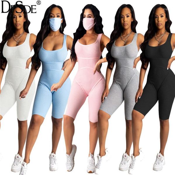 2020 summer new women fashion movement style jumpsuits sleeveless round neck pure color simple jumpsuits short pants1, Black;white
2020 summer new women fashion movement style jumpsuits sleeveless round neck pure color simple jumpsuits short pants1, Black;white