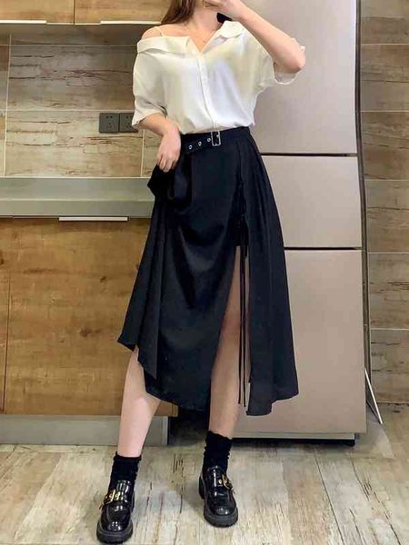 skirts cross bandage black women summer streetwear casual split hem asymmetric long high waist ladies punk jrrx
skirts cross bandage black women summer streetwear casual split hem asymmetric long high waist ladies punk jrrx
