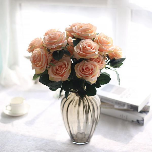 decorative flowers & wreaths 10 heads roses bouquet home wedding flower party decoration bride pography props silk artificial bunch1
decorative flowers & wreaths 10 heads roses bouquet home wedding flower party decoration bride pography props silk artificial bunch1