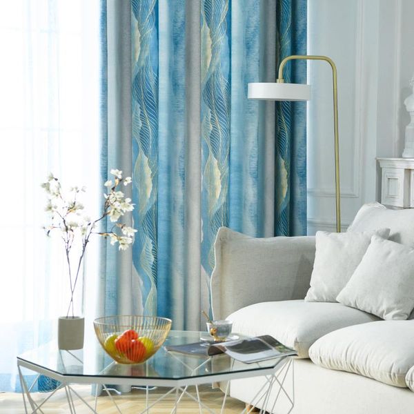 curtain & drapes simple mediterranean style gradient blue striped with leaf home texture curtains for living room high-grade blackout bedroo
curtain & drapes simple mediterranean style gradient blue striped with leaf home texture curtains for living room high-grade blackout bedroo