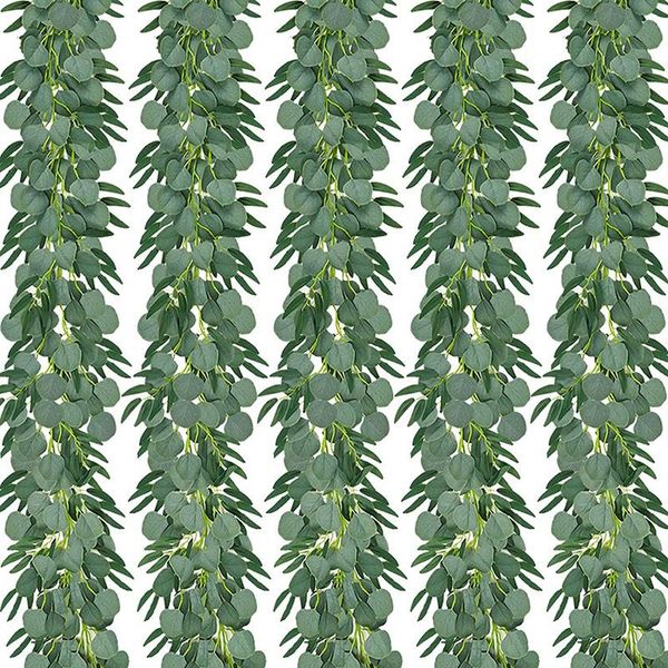 5-pack 6.5 feet artificial eucalyptus with willow garland fake vine plant with leaves faux silver dollar greenery
5-pack 6.5 feet artificial eucalyptus with willow garland fake vine plant with leaves faux silver dollar greenery