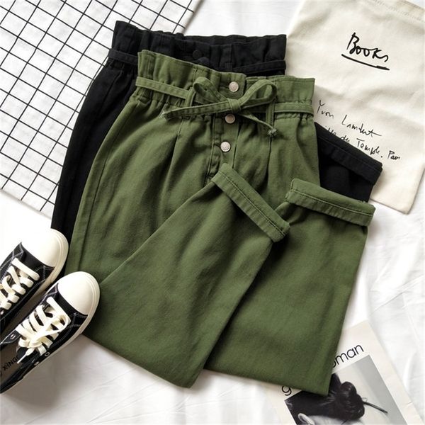 gowyimmes big size s-xl women harem pants casual army green pant high waist tie bud trousers slim female long pants pd290 y200418, Black;white
gowyimmes big size s-xl women harem pants casual army green pant high waist tie bud trousers slim female long pants pd290 y200418, Black;white