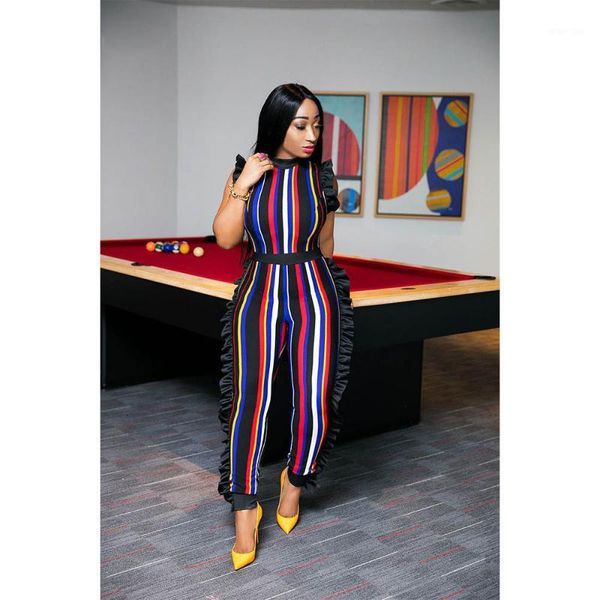 2020 women jumpsuits striped ruffles details bodycon jumpsuit sleeveless full-length skinny jumpsuit night club1, Black;white
2020 women jumpsuits striped ruffles details bodycon jumpsuit sleeveless full-length skinny jumpsuit night club1, Black;white