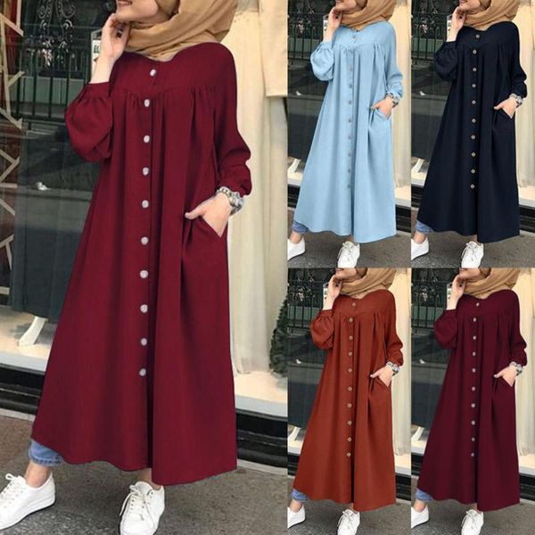 casual dresses plus size 4xl women autumn winter long puff sleeve buttons pockets loose maxi shirt dress robe vestidos, Black;gray
casual dresses plus size 4xl women autumn winter long puff sleeve buttons pockets loose maxi shirt dress robe vestidos, Black;gray