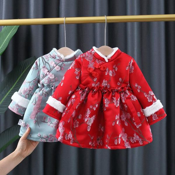 girl's dresses warm winter girls princess chinese qipao dress children kids baby infants year wear velvet thicken vestidos, Red;yellow
girl's dresses warm winter girls princess chinese qipao dress children kids baby infants year wear velvet thicken vestidos, Red;yellow
