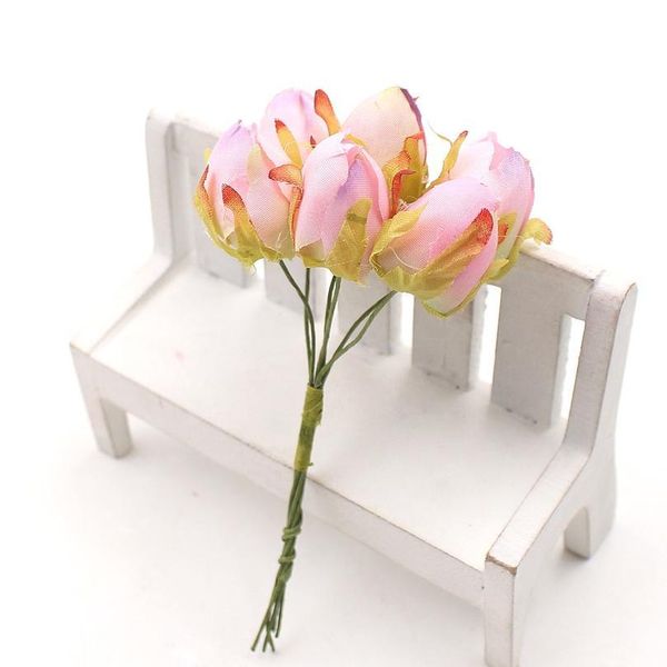 6pcs/lot artificial flower silk rose tea buds bouquet for wedding home decoration diy craft gift wreath scrapbooking acc jllzbi
6pcs/lot artificial flower silk rose tea buds bouquet for wedding home decoration diy craft gift wreath scrapbooking acc jllzbi