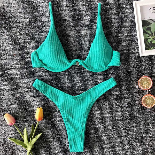 neon v-bar underwired bikini 2019 female ribbed swimsuit women thong swimwear two-pieces bikini set push up bathing suit, Black
neon v-bar underwired bikini 2019 female ribbed swimsuit women thong swimwear two-pieces bikini set push up bathing suit, Black