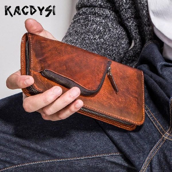 nature cow leather day clutches zipper vintage original men tanned long wallet card holder coin purse man large phone bag, Red;black
nature cow leather day clutches zipper vintage original men tanned long wallet card holder coin purse man large phone bag, Red;black