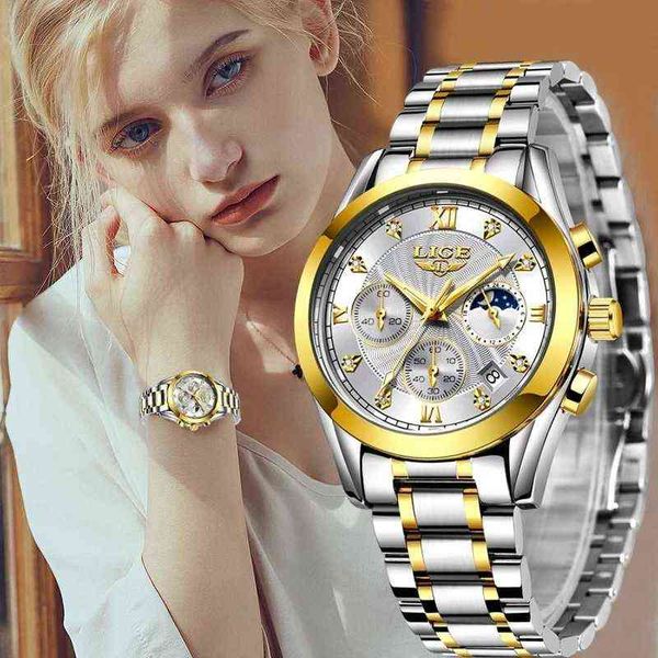 women's watches lige new gold watch women ladies creative steel bracelet female waterproof clock relogio feminino 221221, Slivery;golden
women's watches lige new gold watch women ladies creative steel bracelet female waterproof clock relogio feminino 221221, Slivery;golden