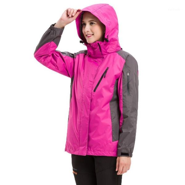 double layer jacket female sport hooded windproof waterproof winter ski outdoor hiking camping jacket for women1, Blue;black
double layer jacket female sport hooded windproof waterproof winter ski outdoor hiking camping jacket for women1, Blue;black