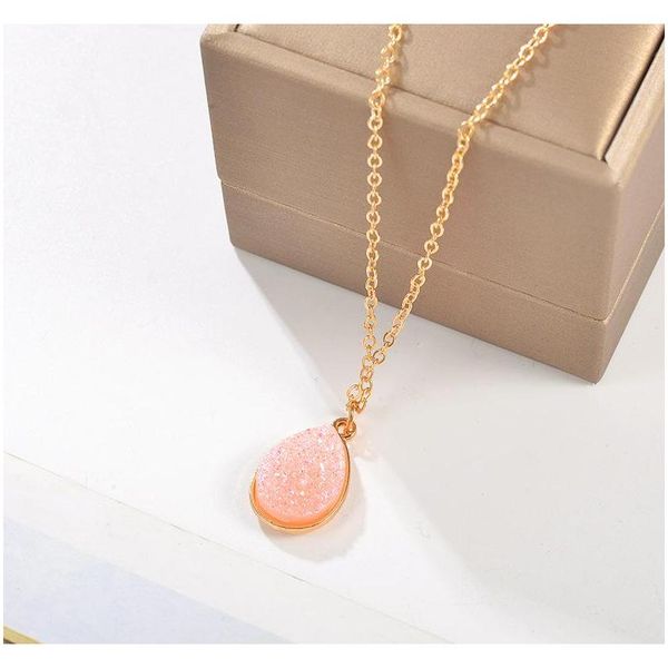 new fashion gold teardrop resin druzy necklace for women fashion statement stone choker necklace pendant sqcxnt homes2007, Silver
new fashion gold teardrop resin druzy necklace for women fashion statement stone choker necklace pendant sqcxnt homes2007, Silver