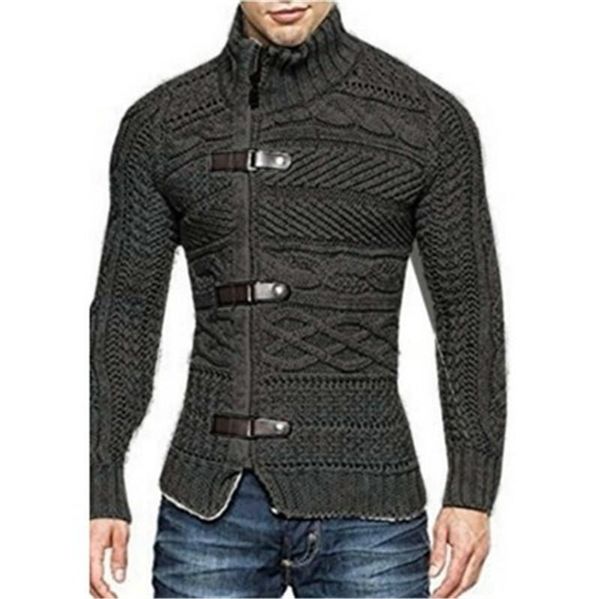 mens turtle neck sweater fashion trend leather button long sleeves knit sweaters designer male winter casual slim pullover, White;black
mens turtle neck sweater fashion trend leather button long sleeves knit sweaters designer male winter casual slim pullover, White;black