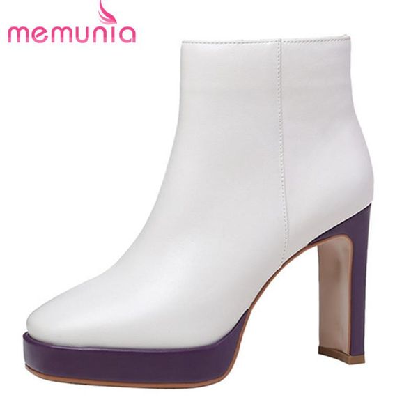 boots memunia 2021 est autumn winter high heel platform shoes women ankle genuine leather dress party ladies, Black
boots memunia 2021 est autumn winter high heel platform shoes women ankle genuine leather dress party ladies, Black