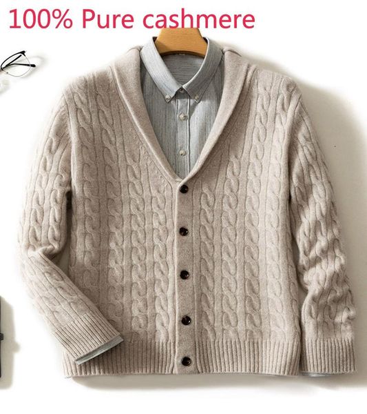 new fashion autumn winter 100% pure cashmere cardigan men thickened sweater casual coat single breasted size -3xl, White;black
new fashion autumn winter 100% pure cashmere cardigan men thickened sweater casual coat single breasted size -3xl, White;black