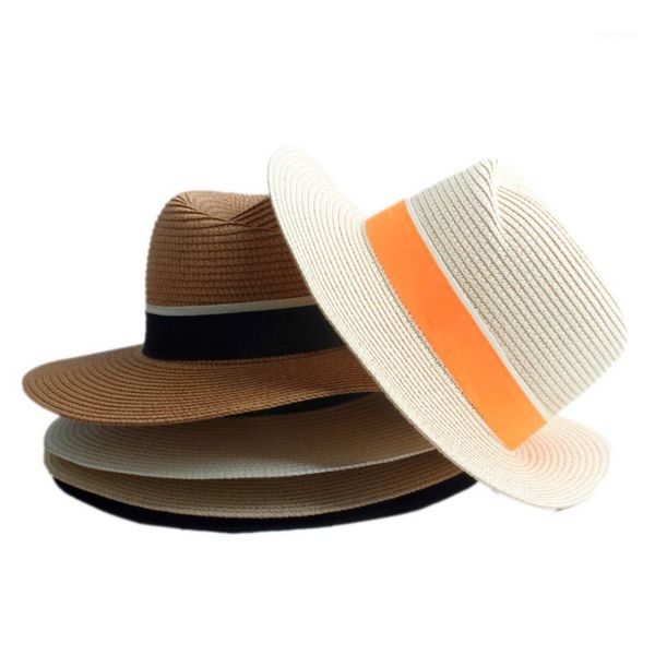 wide brim hats 2021 fashion women straw sun hat woman summer fedora cap sunhat trilby panama sombrero 201, Blue;gray
wide brim hats 2021 fashion women straw sun hat woman summer fedora cap sunhat trilby panama sombrero 201, Blue;gray