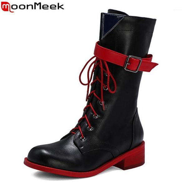 moonmeek 2020 big size 33-48 winter ankle boots med heels round toe casual ladies shoes fashion mixed colors women boots1, Black
moonmeek 2020 big size 33-48 winter ankle boots med heels round toe casual ladies shoes fashion mixed colors women boots1, Black