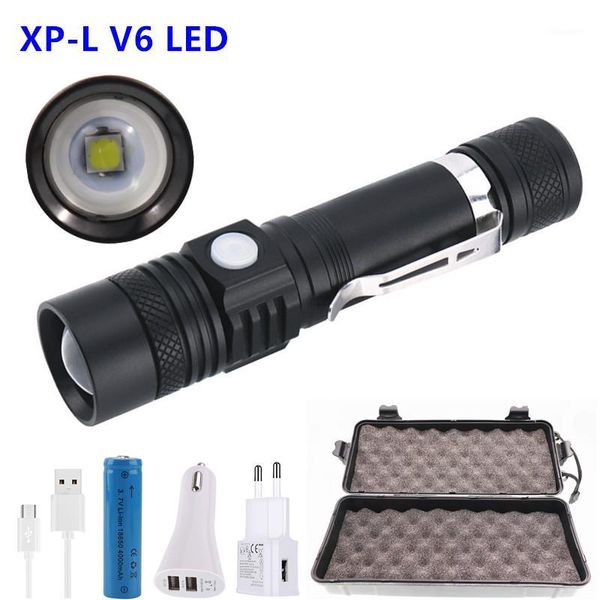 flashlights torches ultra bright led xp-l v6 lamp beads waterproof torch zoomable 3 lighting modes multi-function usb charging1
flashlights torches ultra bright led xp-l v6 lamp beads waterproof torch zoomable 3 lighting modes multi-function usb charging1