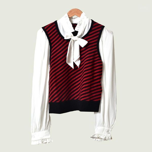 women sweater 2019 autumn and winter new sweet leaf lead striped wild sweater1, White;black
women sweater 2019 autumn and winter new sweet leaf lead striped wild sweater1, White;black
