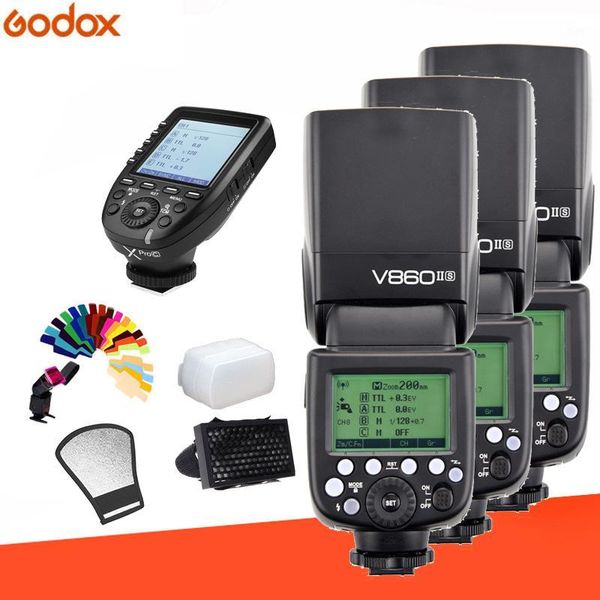 godox flash v860ii*3 li-battery e-ttl hss 1/8000s camera flash speedlite + xpro trigger + gift kit for1
godox flash v860ii*3 li-battery e-ttl hss 1/8000s camera flash speedlite + xpro trigger + gift kit for1