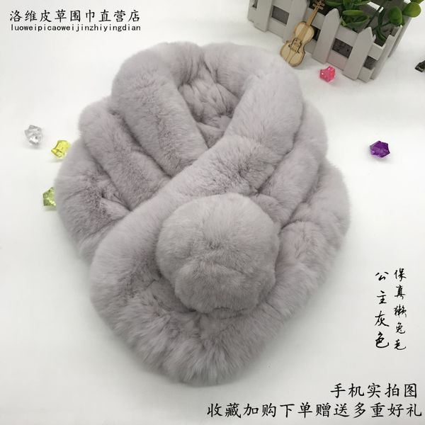 real straw scarf, rex rabbit hair, three tube ball, solid color collar, women's handmade outdoor fur collar warm in winter, Blue;gray
real straw scarf, rex rabbit hair, three tube ball, solid color collar, women's handmade outdoor fur collar warm in winter, Blue;gray