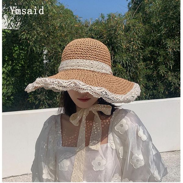 wide brim hats sun hat for women breathable lace hollow handmade straw foldable summer anti-uv beach female chapeau, Blue;gray
wide brim hats sun hat for women breathable lace hollow handmade straw foldable summer anti-uv beach female chapeau, Blue;gray