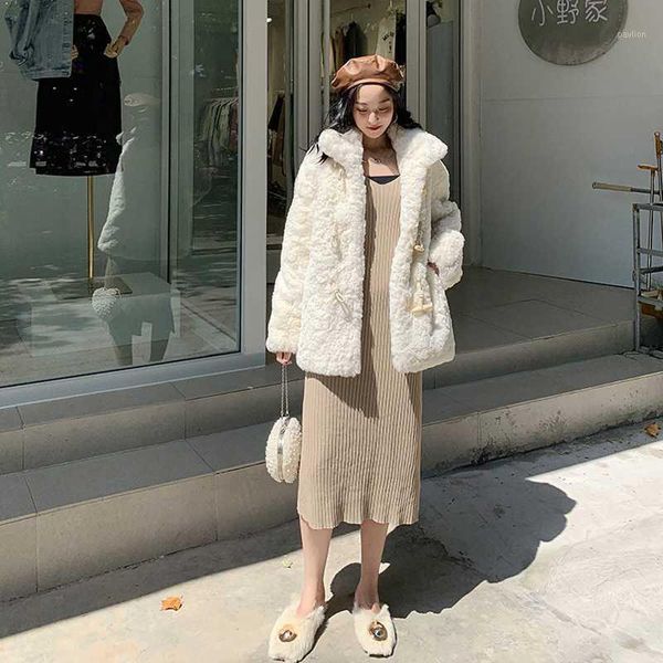 2020 winter new korean style loose casual fashion warmth and thick temperament elegant mid-length sheep sheared fur coat1, Black
2020 winter new korean style loose casual fashion warmth and thick temperament elegant mid-length sheep sheared fur coat1, Black