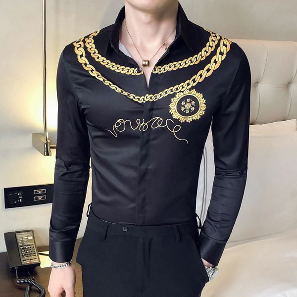 2020 luxury vintage jersey shirt gold copy of casual men thin long club suit work men's shirts erwu, White;black
2020 luxury vintage jersey shirt gold copy of casual men thin long club suit work men's shirts erwu, White;black
